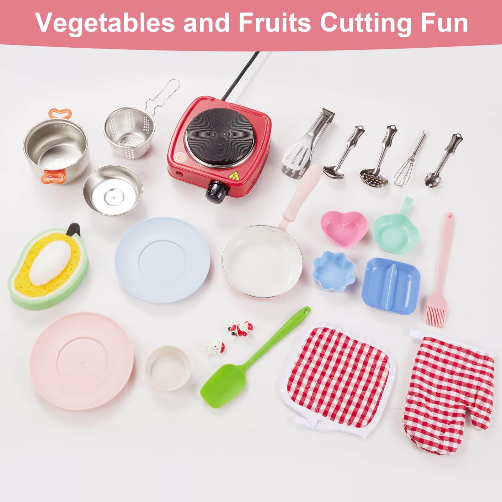 Set de Cocina para Juego de Rol 22 Piezas para Niños - Imagen 8