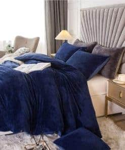 JSZS Juego de Funda Nórdica de Terciopelo Esponjoso de