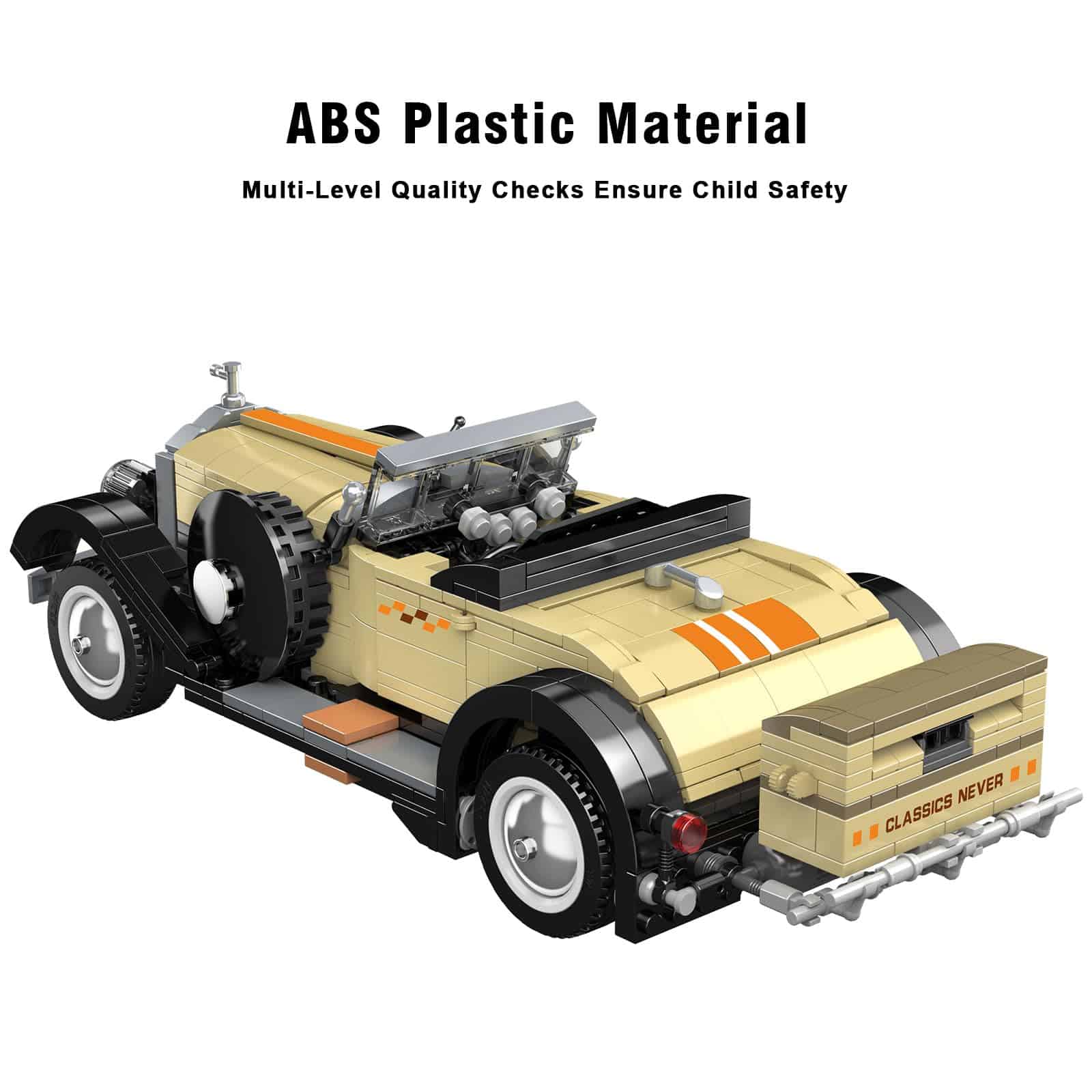 Mould King Juguete de coche antiguo de construcción, - Imagen 4