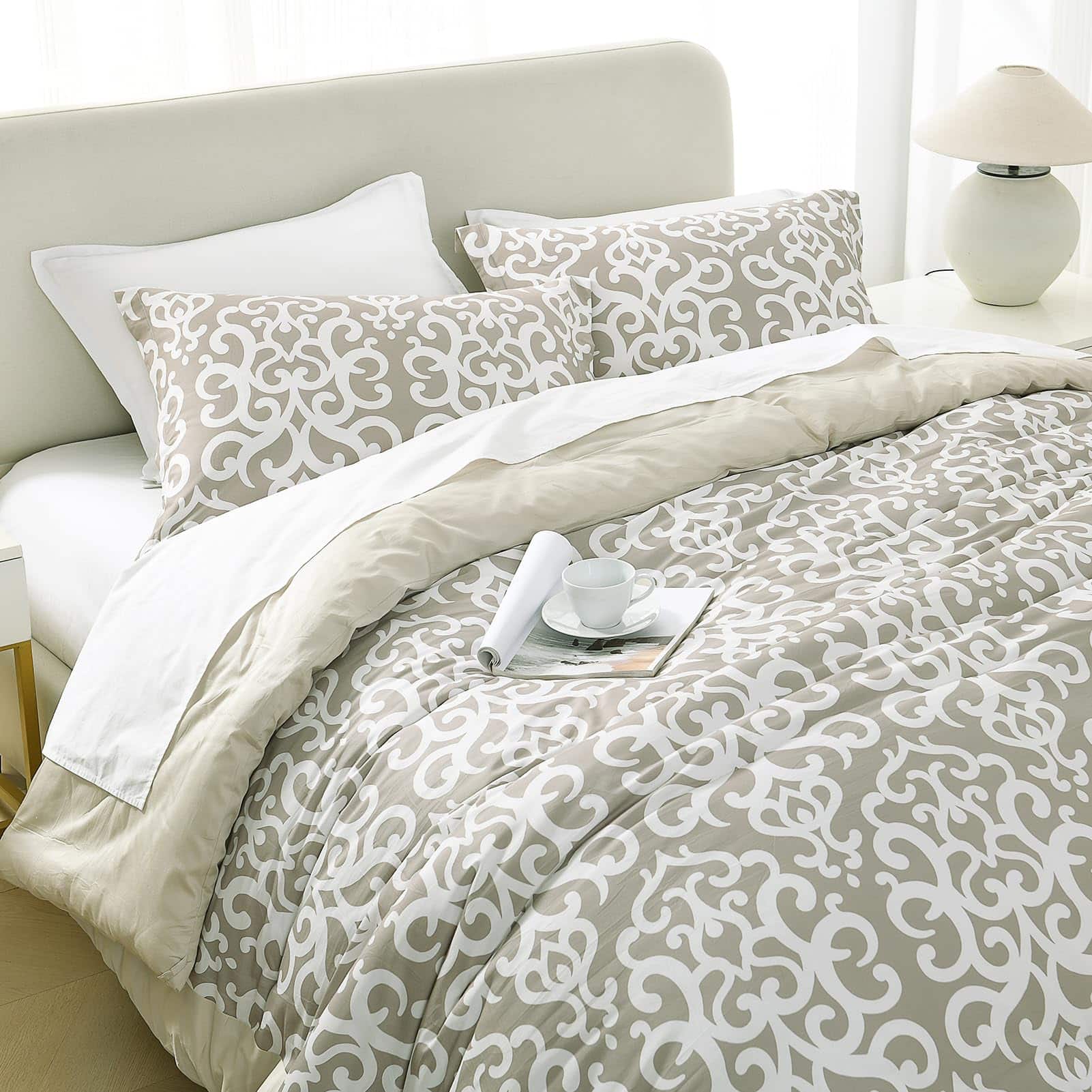 DDUOXIN Juego de Edredón Queen - Juego de Ropa de Cama de