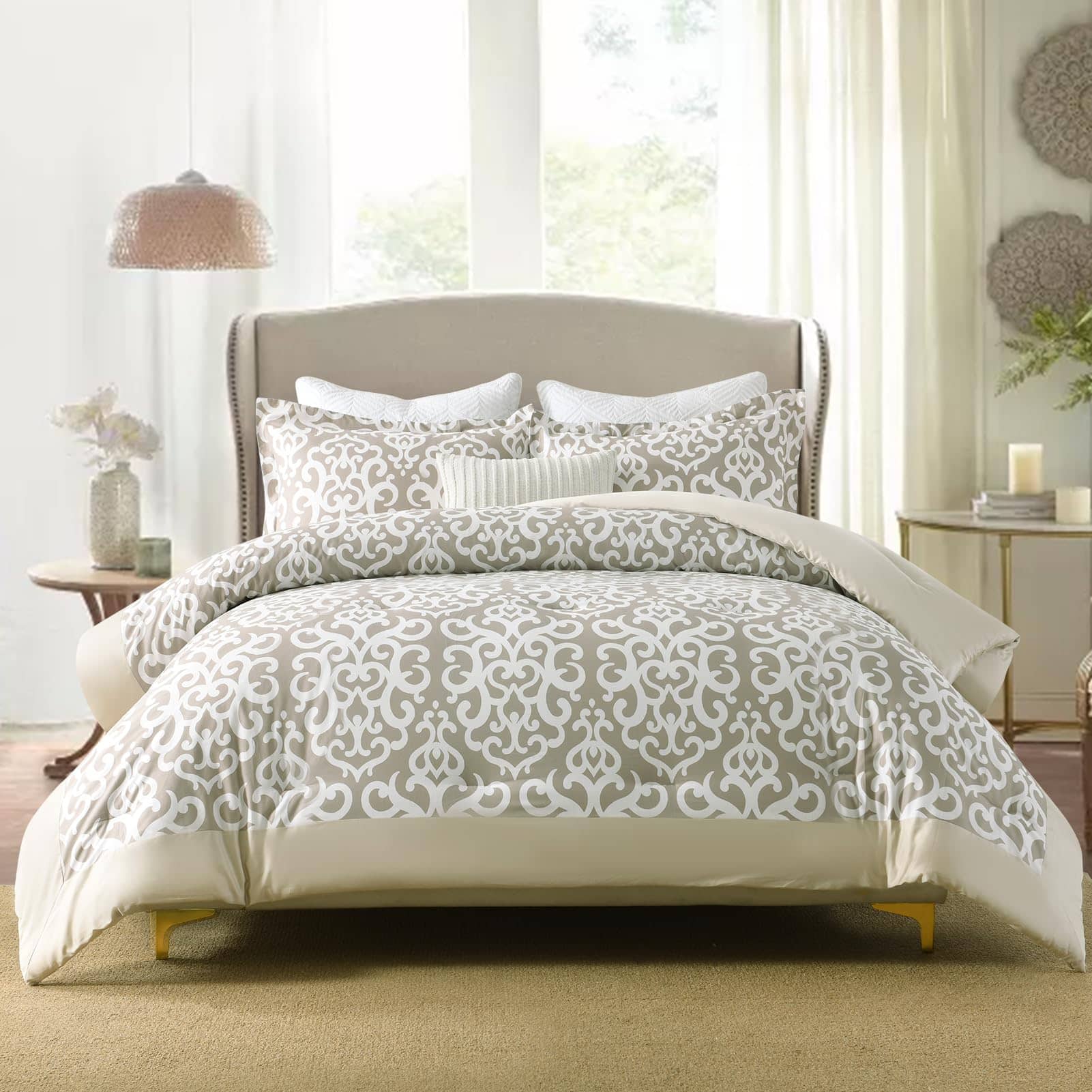 DDUOXIN Juego de Edredón Queen - Juego de Ropa de Cama de - Imagen 3