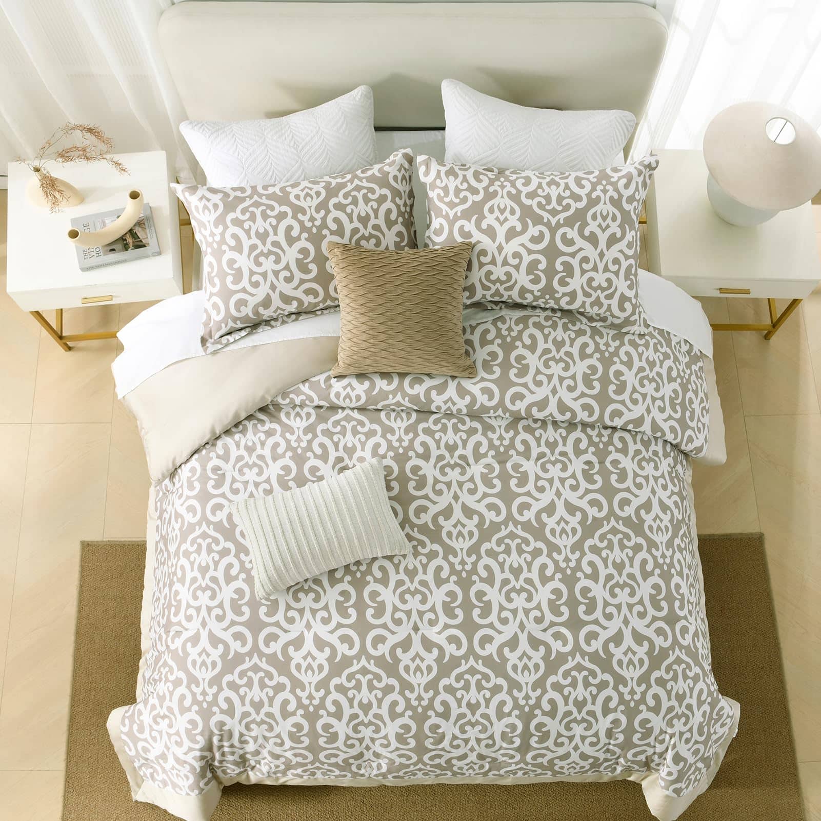 DDUOXIN Juego de Edredón Queen - Juego de Ropa de Cama de - Imagen 4