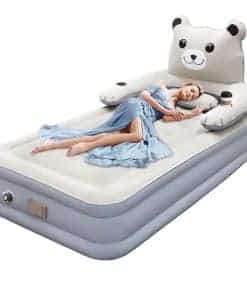 Colchón de Aire Gemelo con Bomba Incorporada con Cabecera