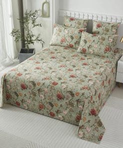 Juego de Sábanas Vintage Elegante con Patrón de Flores