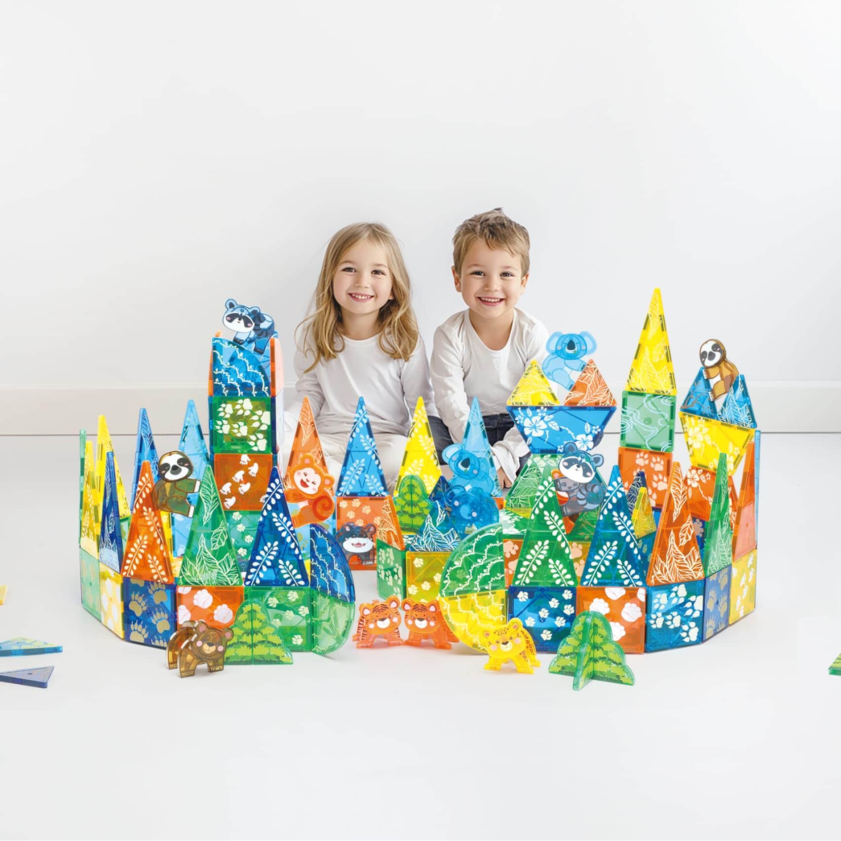 Set de 108 piezas de bloques magnéticos de animales del - Imagen 5