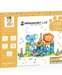 Set de 108 piezas de bloques magnéticos de animales del