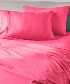 Juego de sábanas PeachSkinSheets en color rosa pasión -