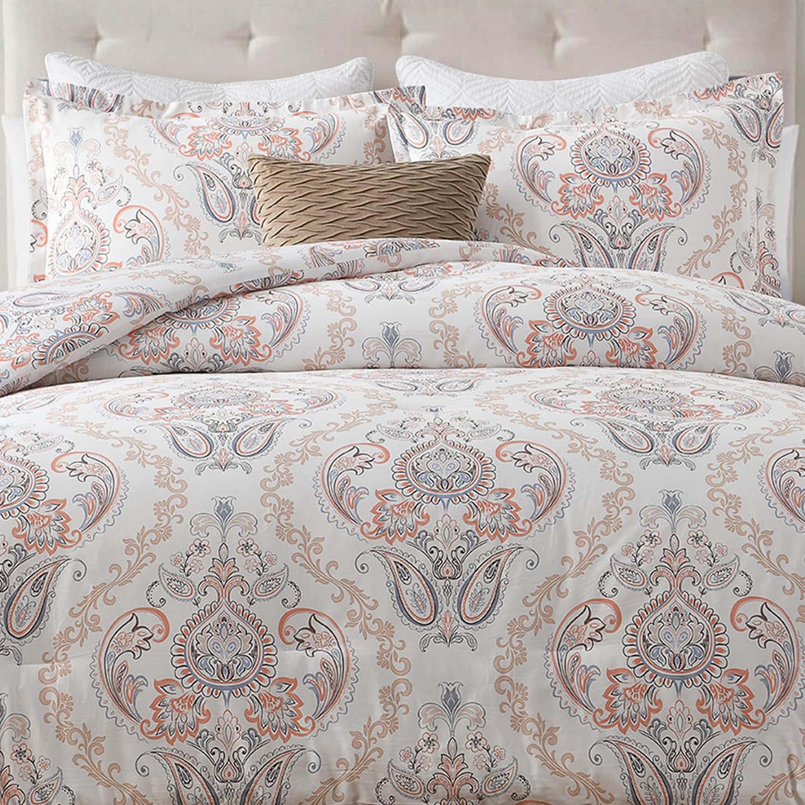 SahSahCasa Juego de Edredón de Algodón Tamaño Queen, Juego