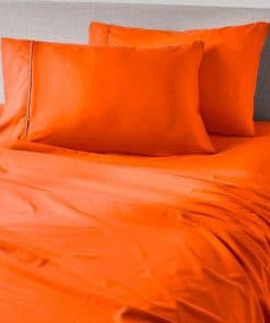 Juego de sábanas PeachSkinSheets color Naranja -Naranja Sunk