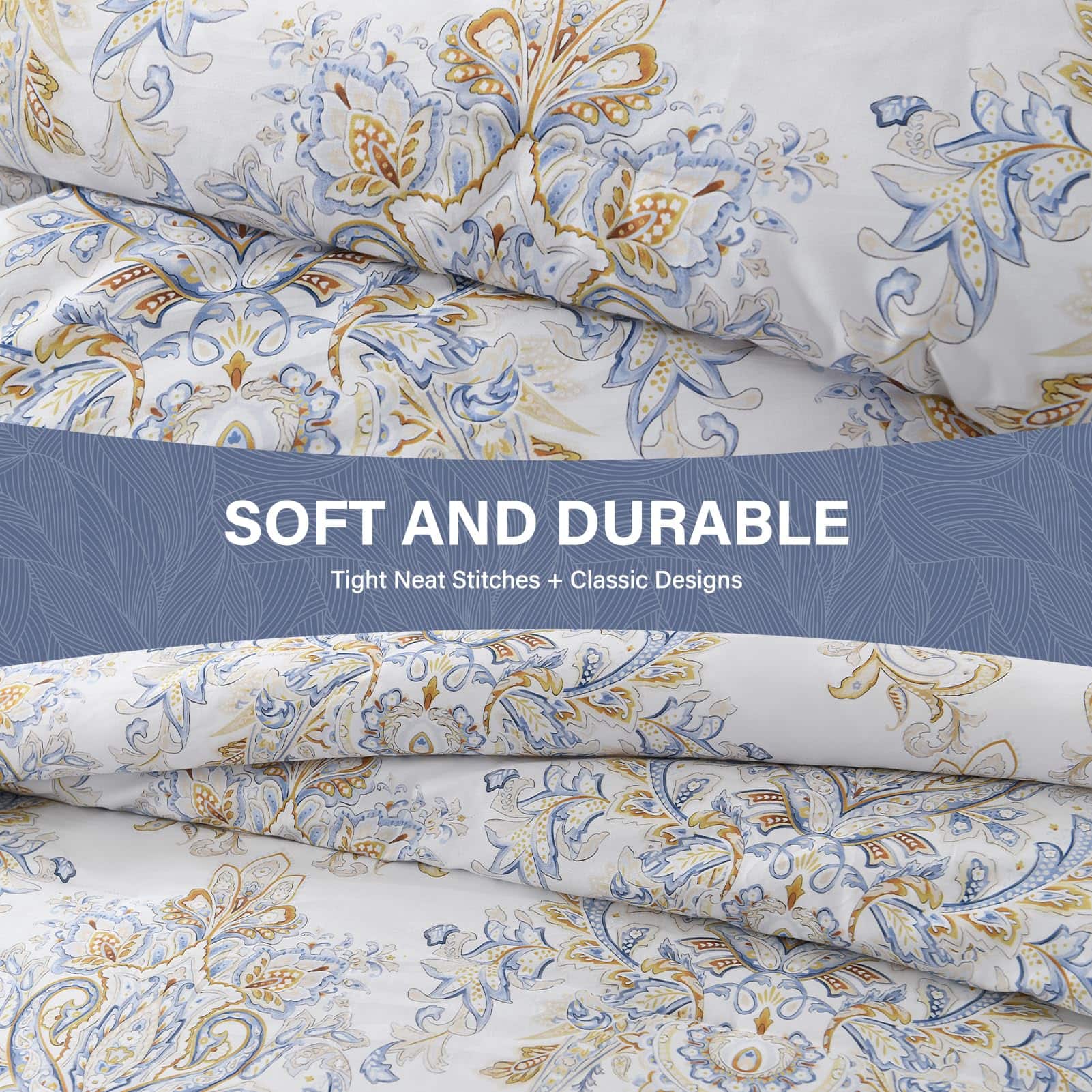 Juego de Edredón SahSahCasa Tamaño King, Set de Edredón - Imagen 7