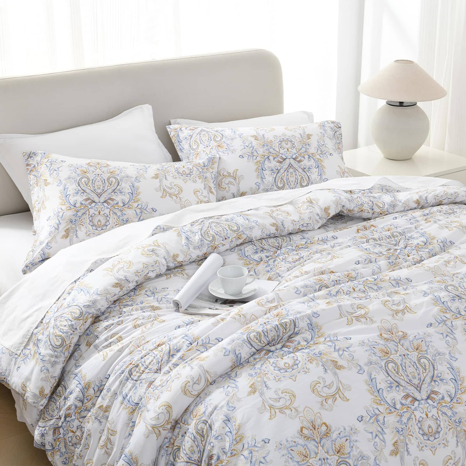 Juego de Edredón SahSahCasa Tamaño King, Set de Edredón - Imagen 6