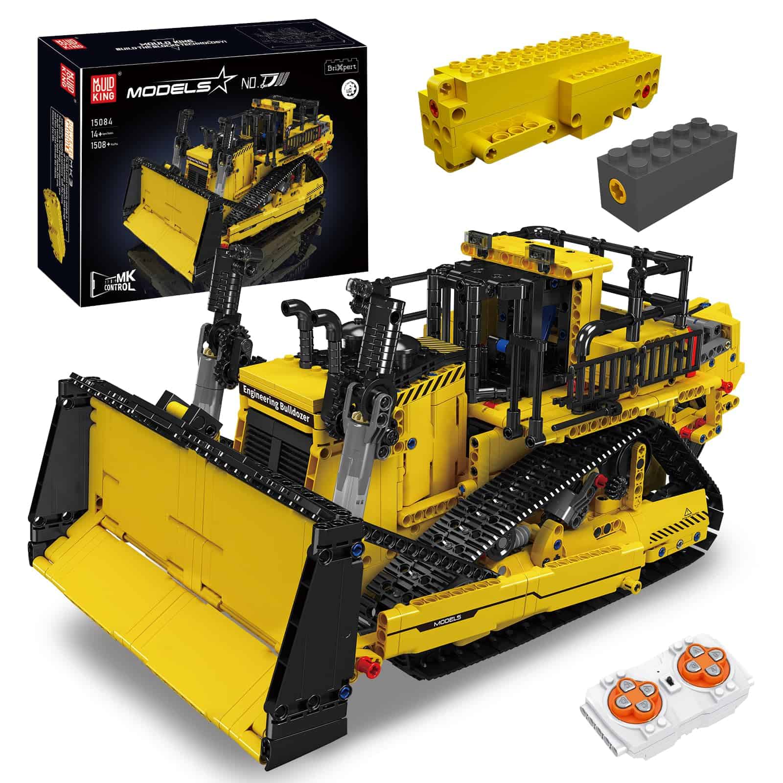 Set de construcción de bulldozer Mould King 15084 para
