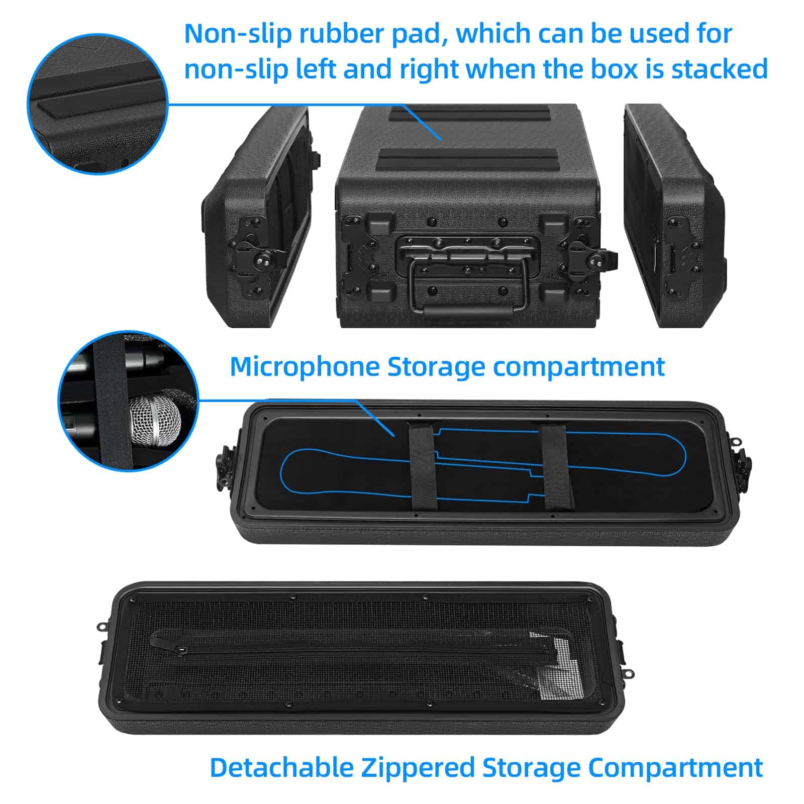 Estuche para Rack ECGOIOE de 2U Profundo 12" de - Imagen 4