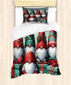 Conjunto de Funda Nórdica Lunarable de Navidad, Gnomos de