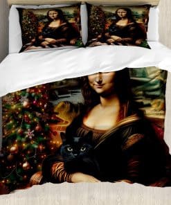 Juego de Funda de Edredón Lunarable de Navidad,