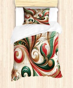 Juego de Funda nórdica Lunarable de Navidad, Estampado de