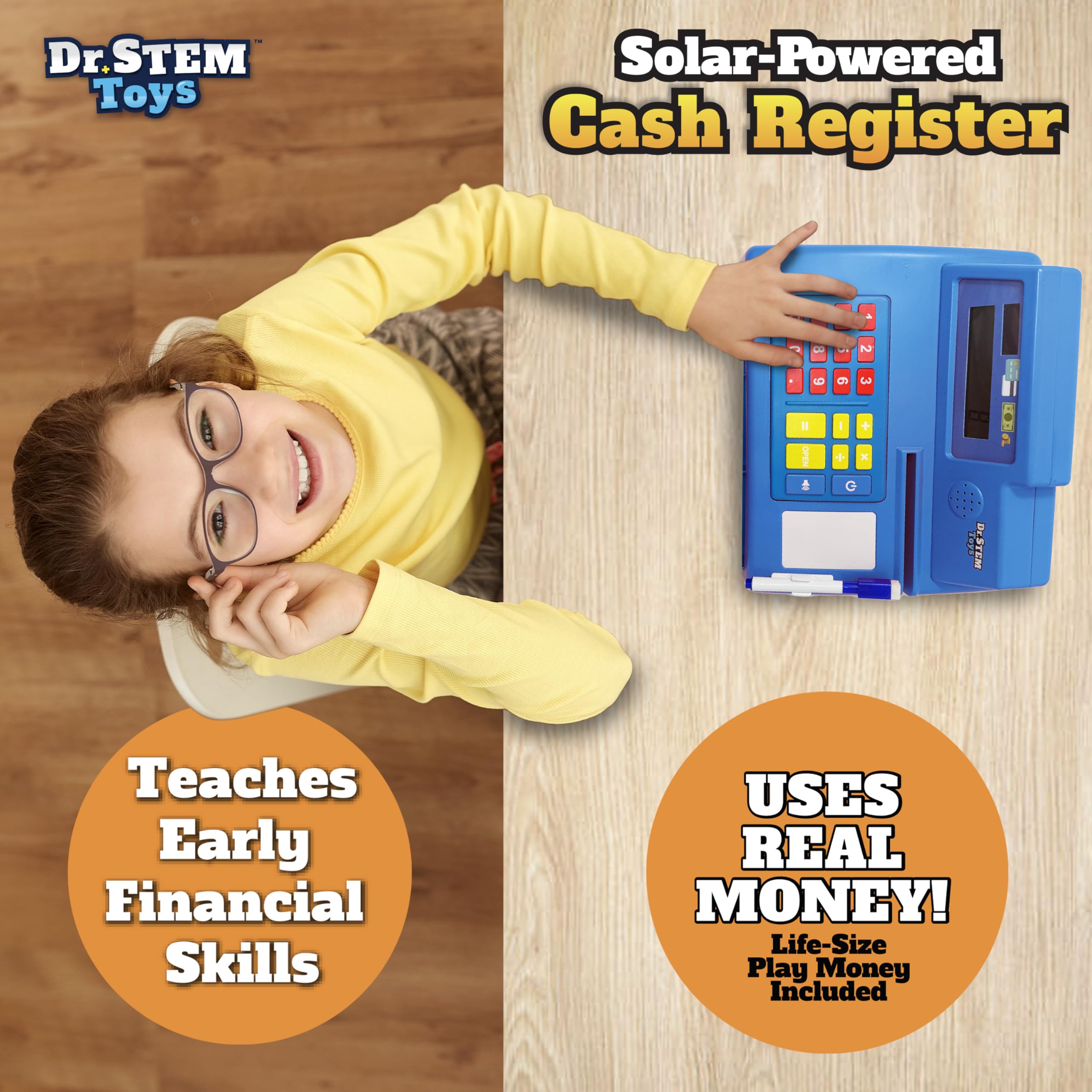 Caja registradora de juguete Dr. STEM Pretend & Play con - Imagen 4