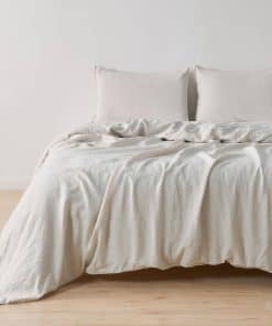 Juego de Funda de Edredón 100% Lino de Lino Europeo Puro -