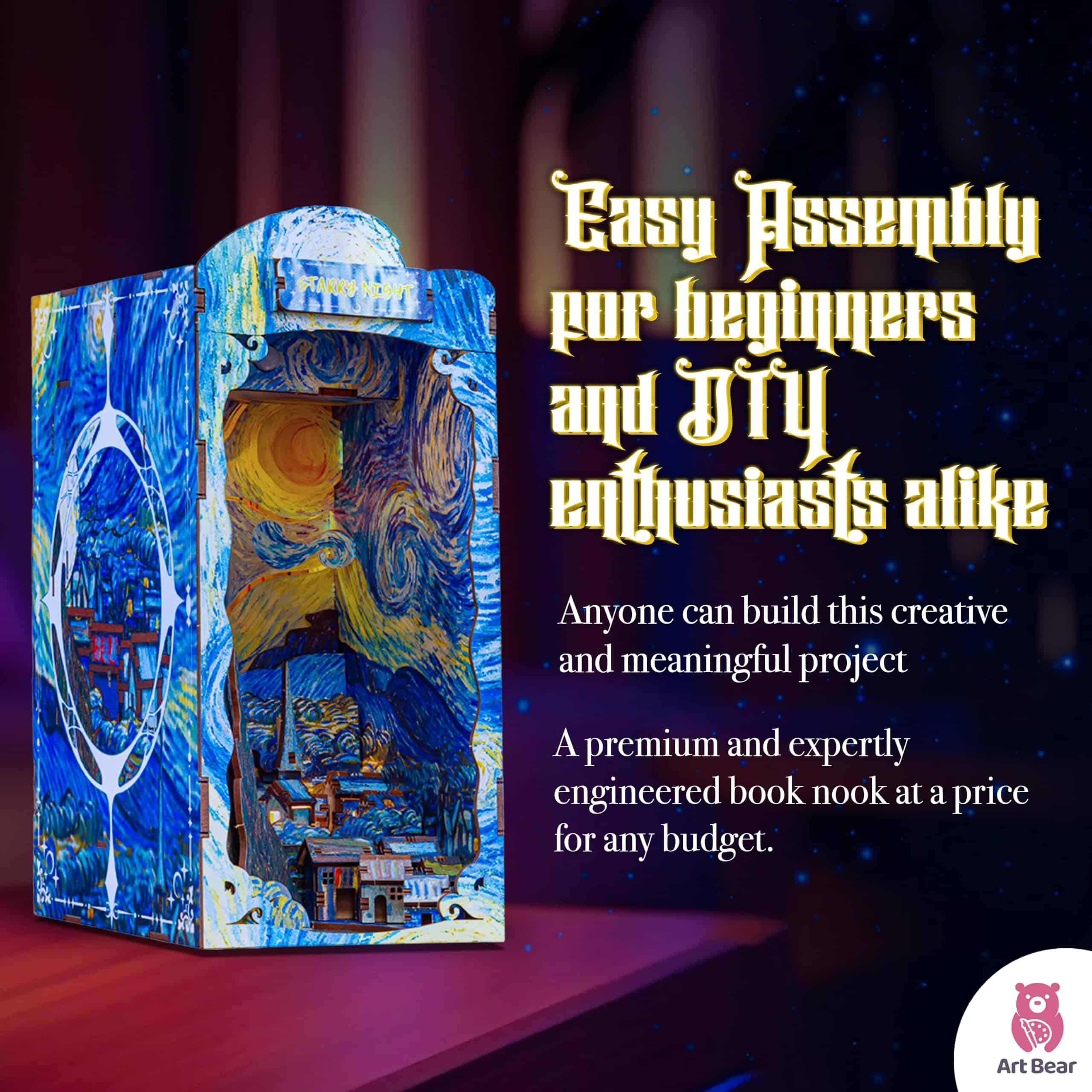 Kit de Librero DIY de Van Gogh, Kit de Diorama, Kit de - Imagen 5