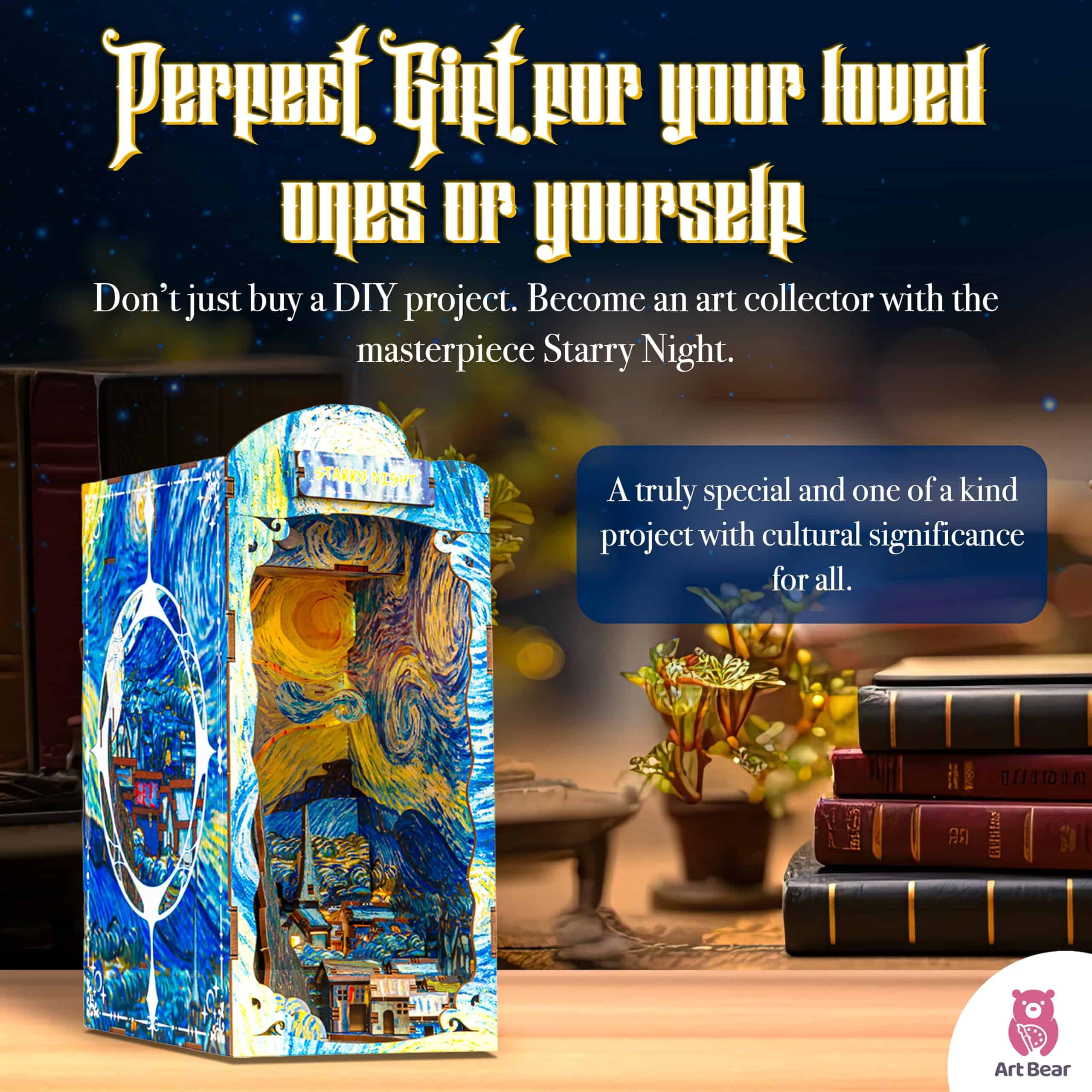 Kit de Librero DIY de Van Gogh, Kit de Diorama, Kit de - Imagen 7