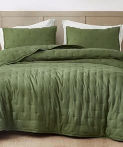 Juego de Edredón Chezmoi Collection Glen 3 Piezas, Tamaño