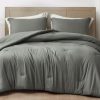Chezmoi Collection Cliff Juego de Edredón -Gris Oscuro