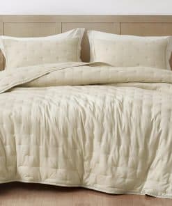 Chezmoi Collection Glen Juego de Colcha de 3 Piezas con