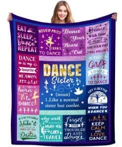 Manta de regalo de baile para niñas Manta para bailarines