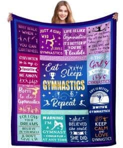 Manta de Regalo de Gimnasia Manta de Gimnasia para Niñas