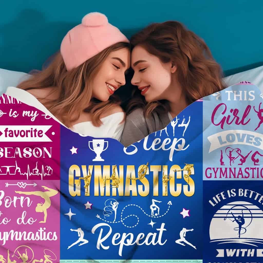 Manta de Regalo de Gimnasia Manta de Gimnasia para Niñas - Imagen 4