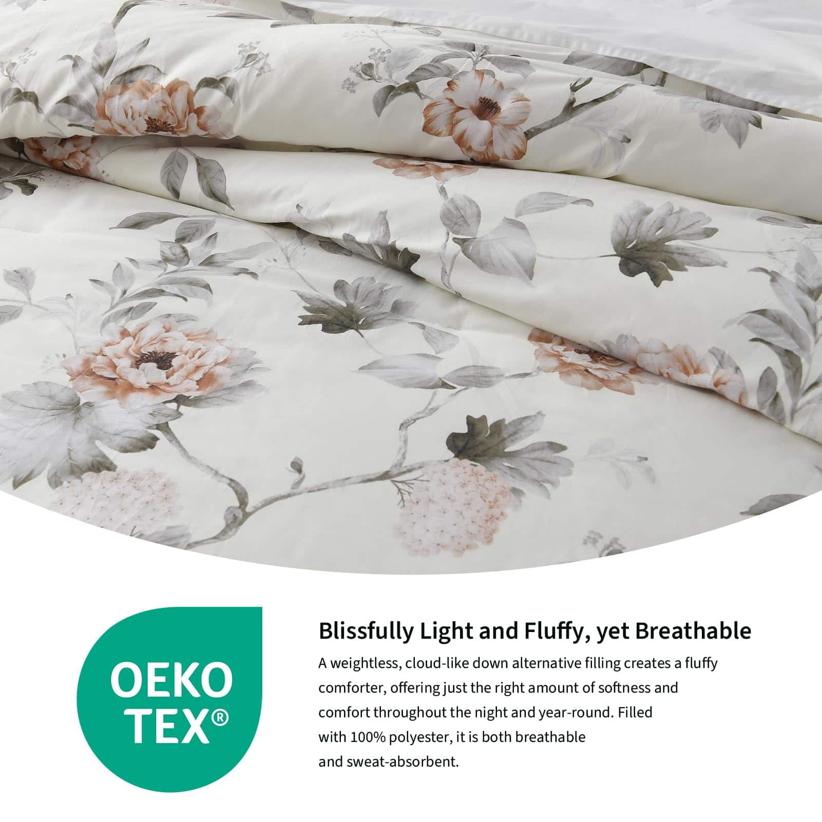 Juego de Edredón Queen Size PANGUSHAN, Edredón de Algodón - Imagen 6
