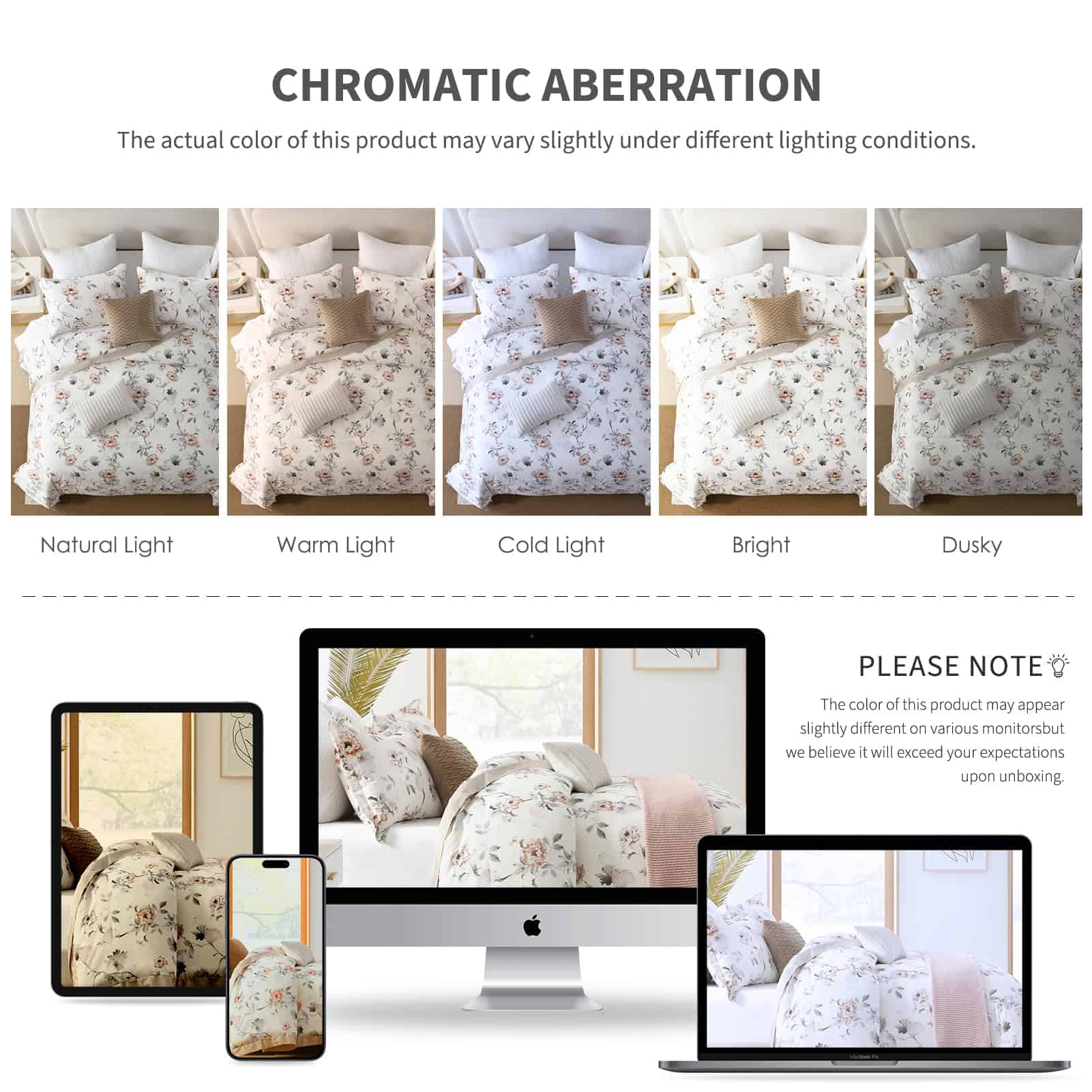 Juego de Edredón Queen Size PANGUSHAN, Edredón de Algodón - Imagen 8