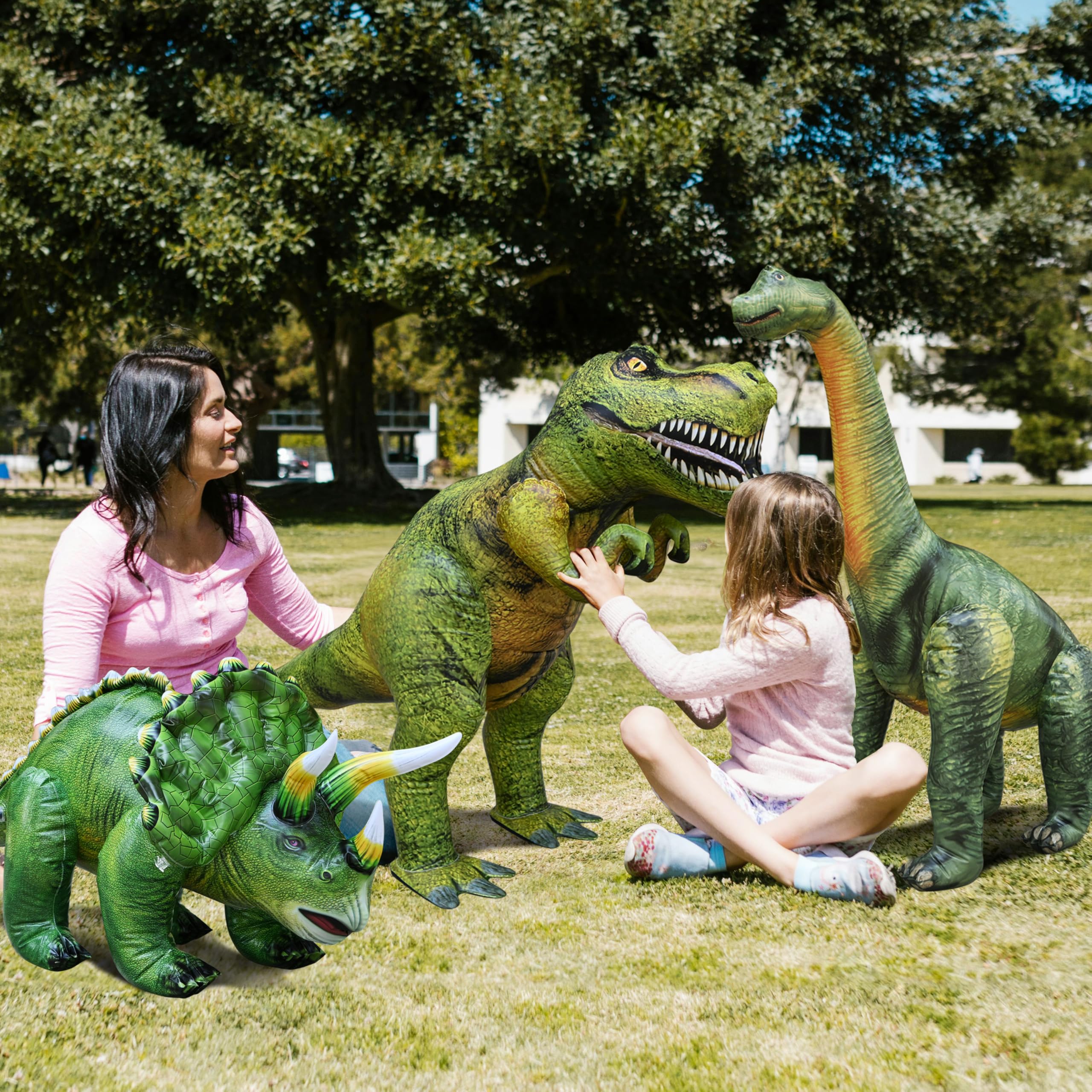 Paquete de 3 Juguetes Inflables de Dinosaurios T-Rex, - Imagen 5