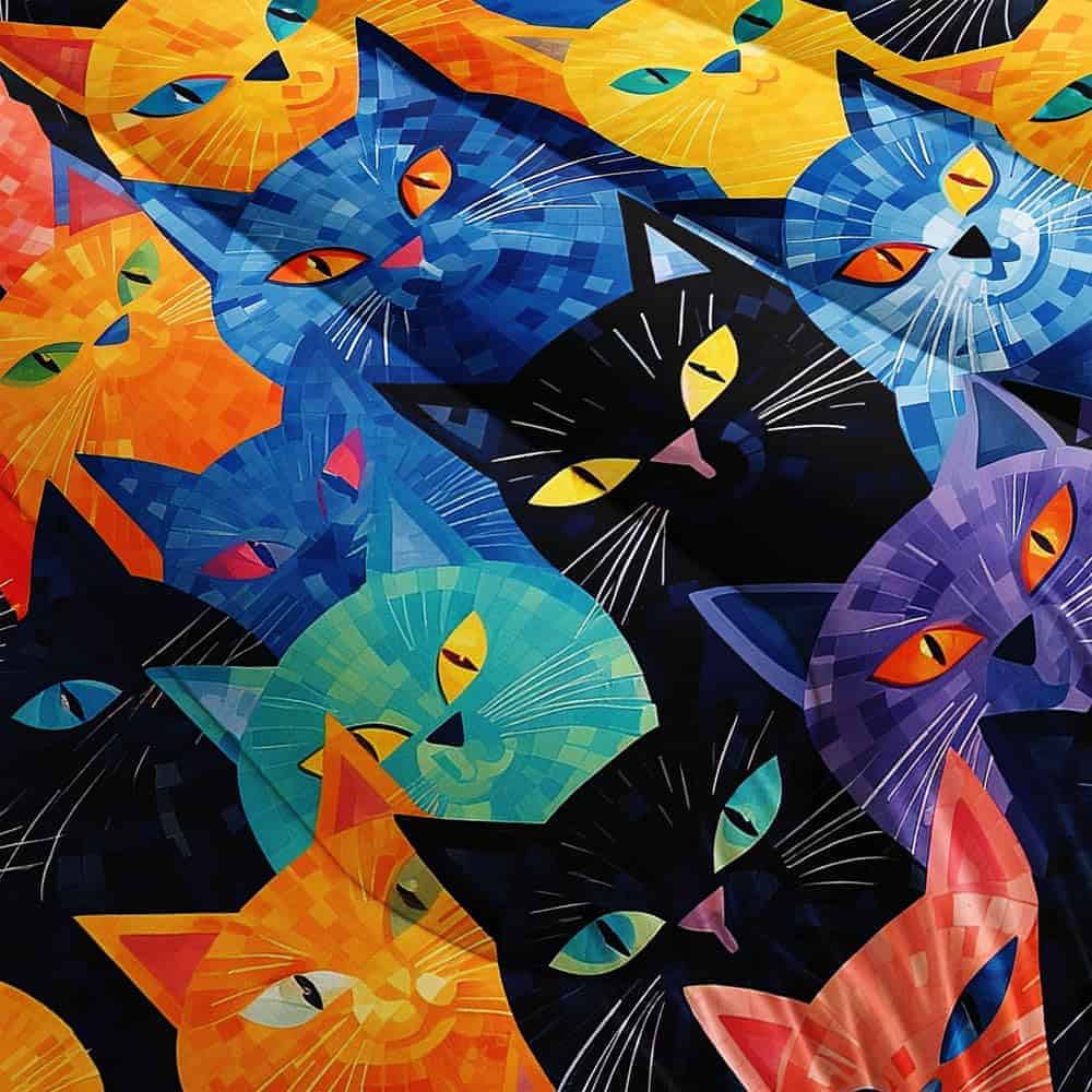 Suncloris Modern Chic Cats Comforter - Juego de Ropa de - Imagen 4