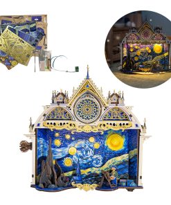 MU Rompecabezas 3D de Madera para Adultos La Noche