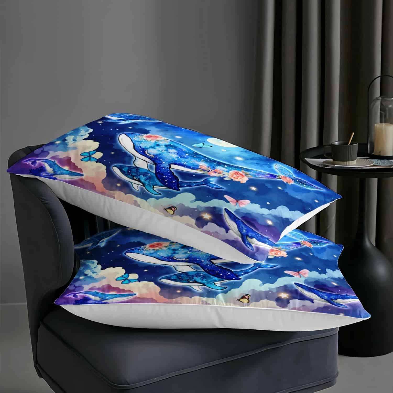 Suncloris Edredón de Dibujos Animados de Ballena Oceánica, - Imagen 7