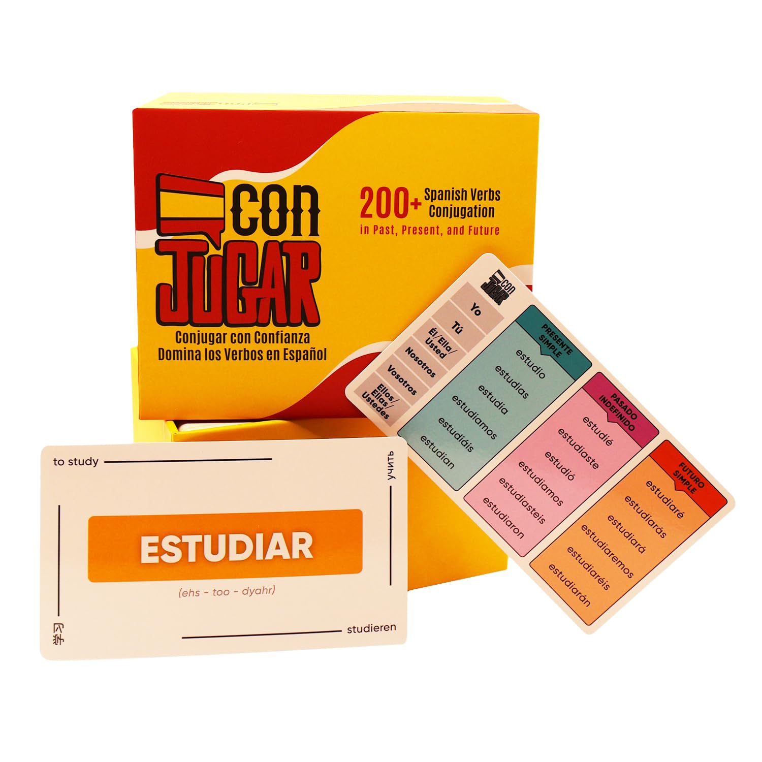 conJUGAR Tarjetas de Verbos en Español - Más de 200