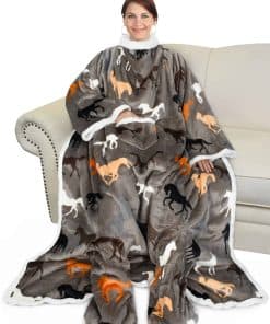 Manta con mangas y bolsillos para pies Catalonia Sherpa