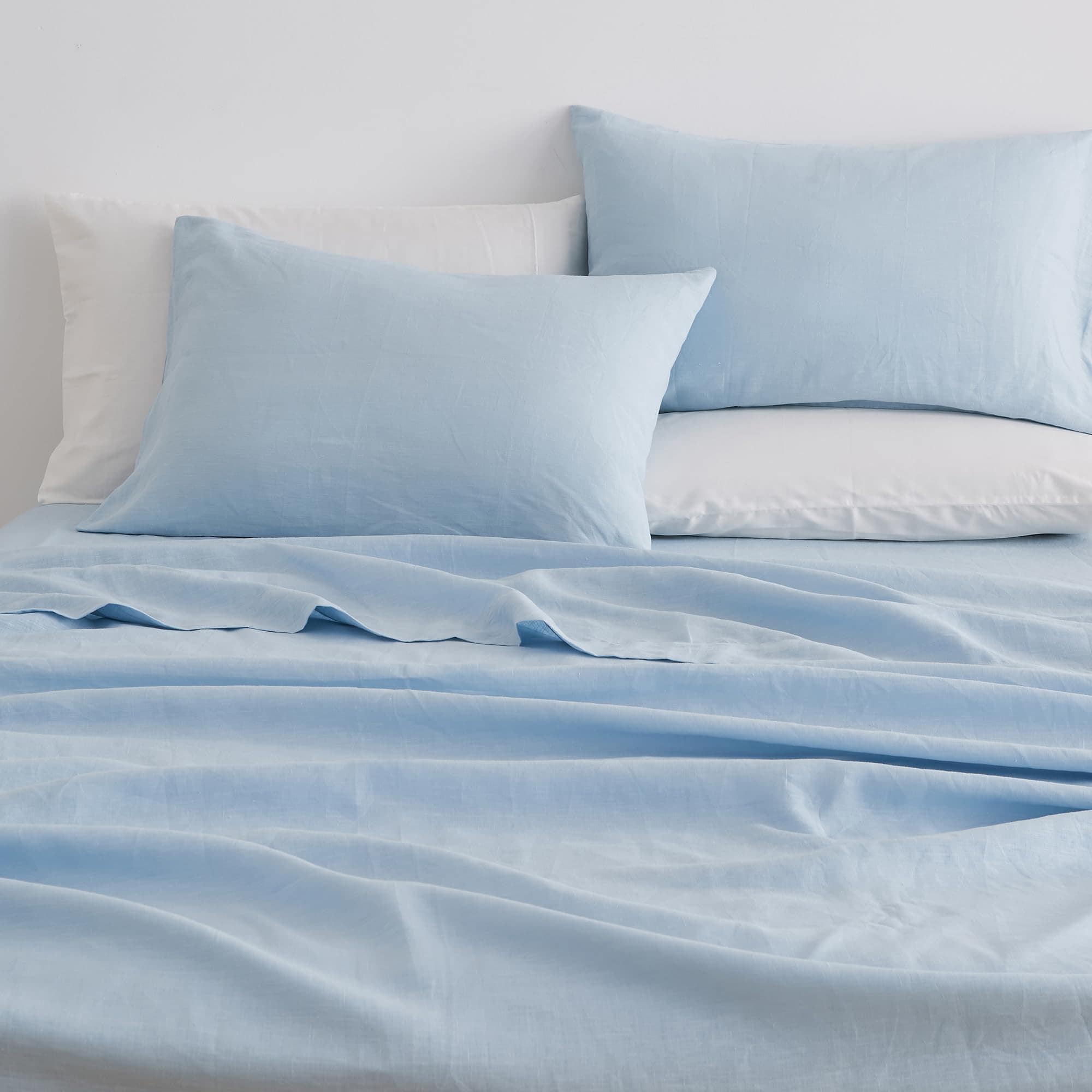 Juego de sábanas de lino puro europeo al 100% - Juego de 4 - Imagen 5