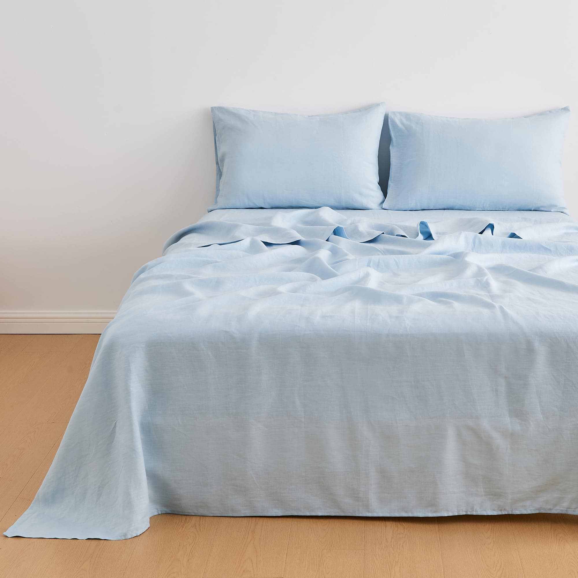 Juego de sábanas de lino puro europeo al 100% - Juego de 4