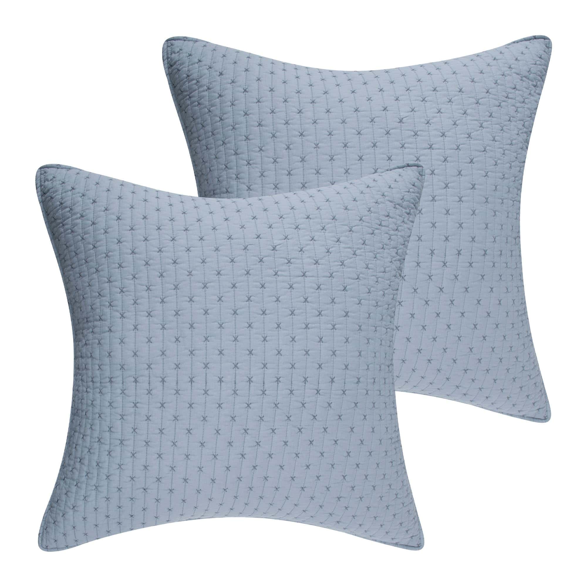 Levtex Home - Cross Stitch Chambray - Juego de Dos Euro