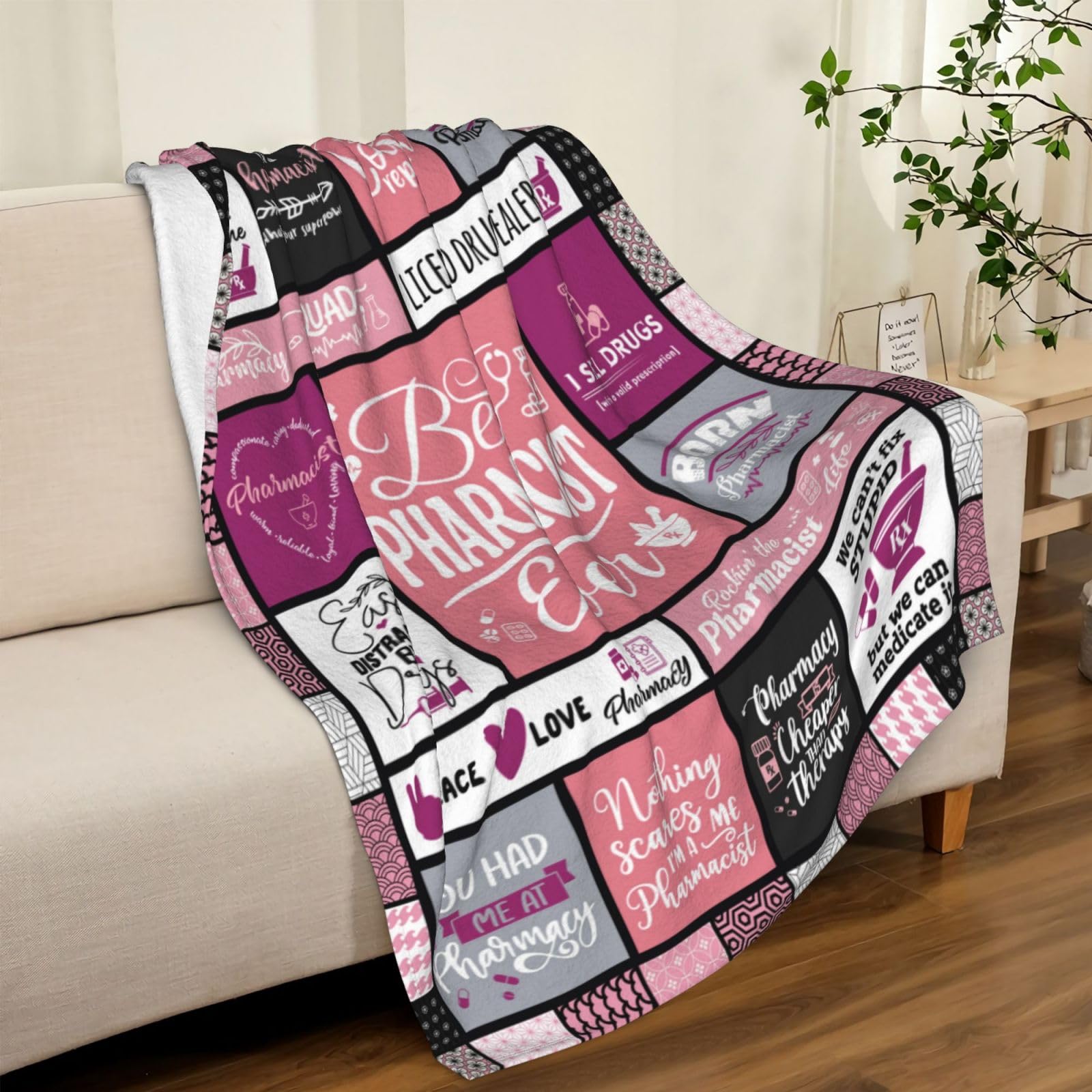 AIYUBOFUN Manta de Regalo para Farmacéuticos 60" x 50", - Imagen 3