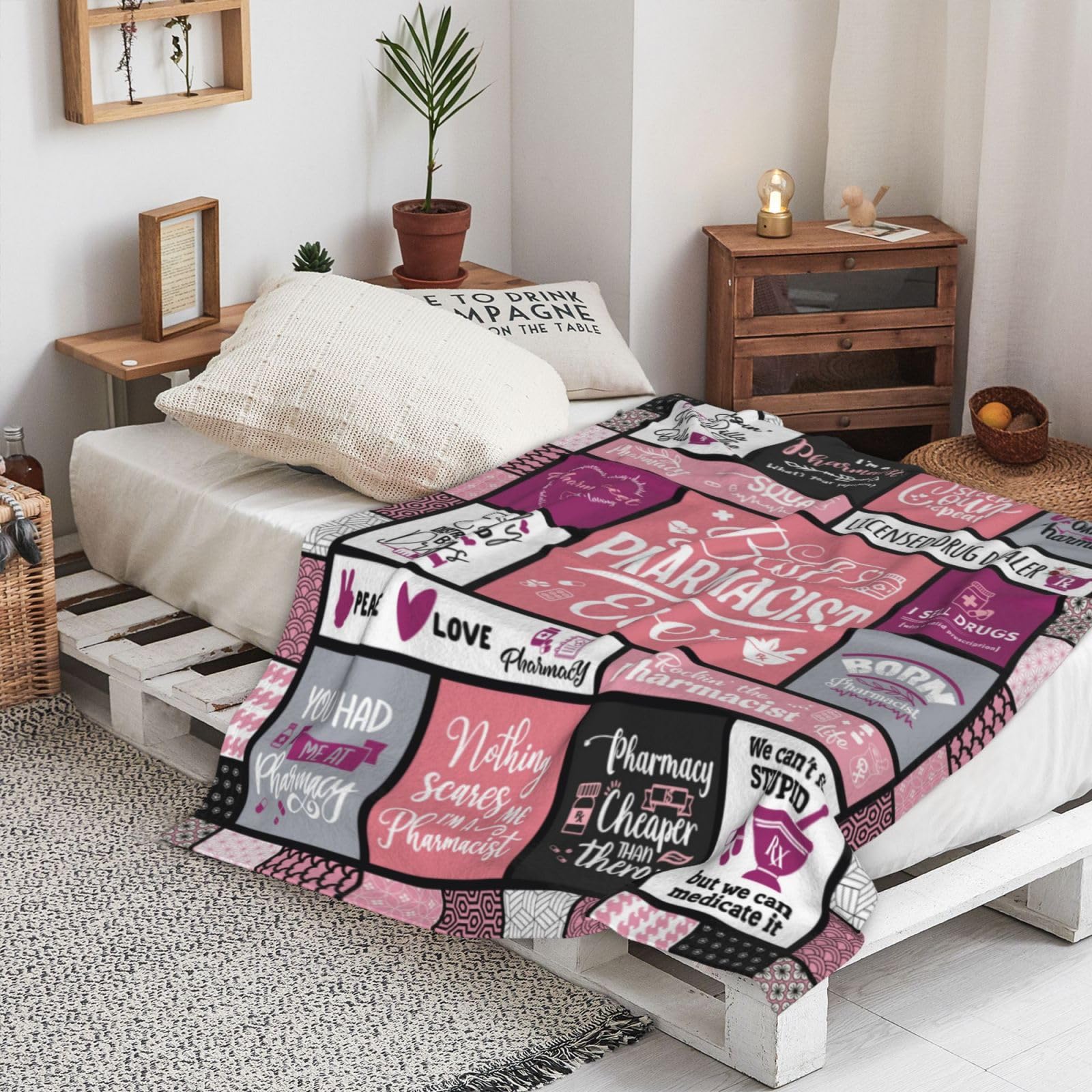 AIYUBOFUN Manta de Regalo para Farmacéuticos 60" x 50", - Imagen 4