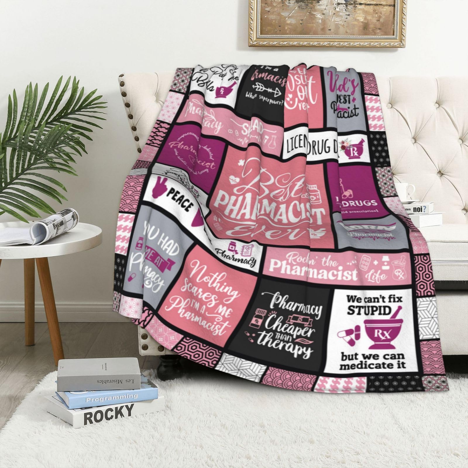 AIYUBOFUN Manta de Regalo para Farmacéuticos 60" x 50", - Imagen 6