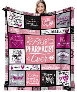 AIYUBOFUN Manta de Regalo para Farmacéuticos 60" x 50",