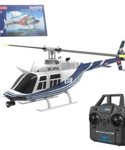 Helicóptero RC FunXylophy para Adultos, C138 -Azul y Blanco