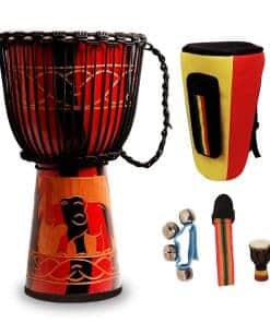 Djembe Drum, MOSEN Africa Drum 7.5'' x 20'' Mahogany Goat