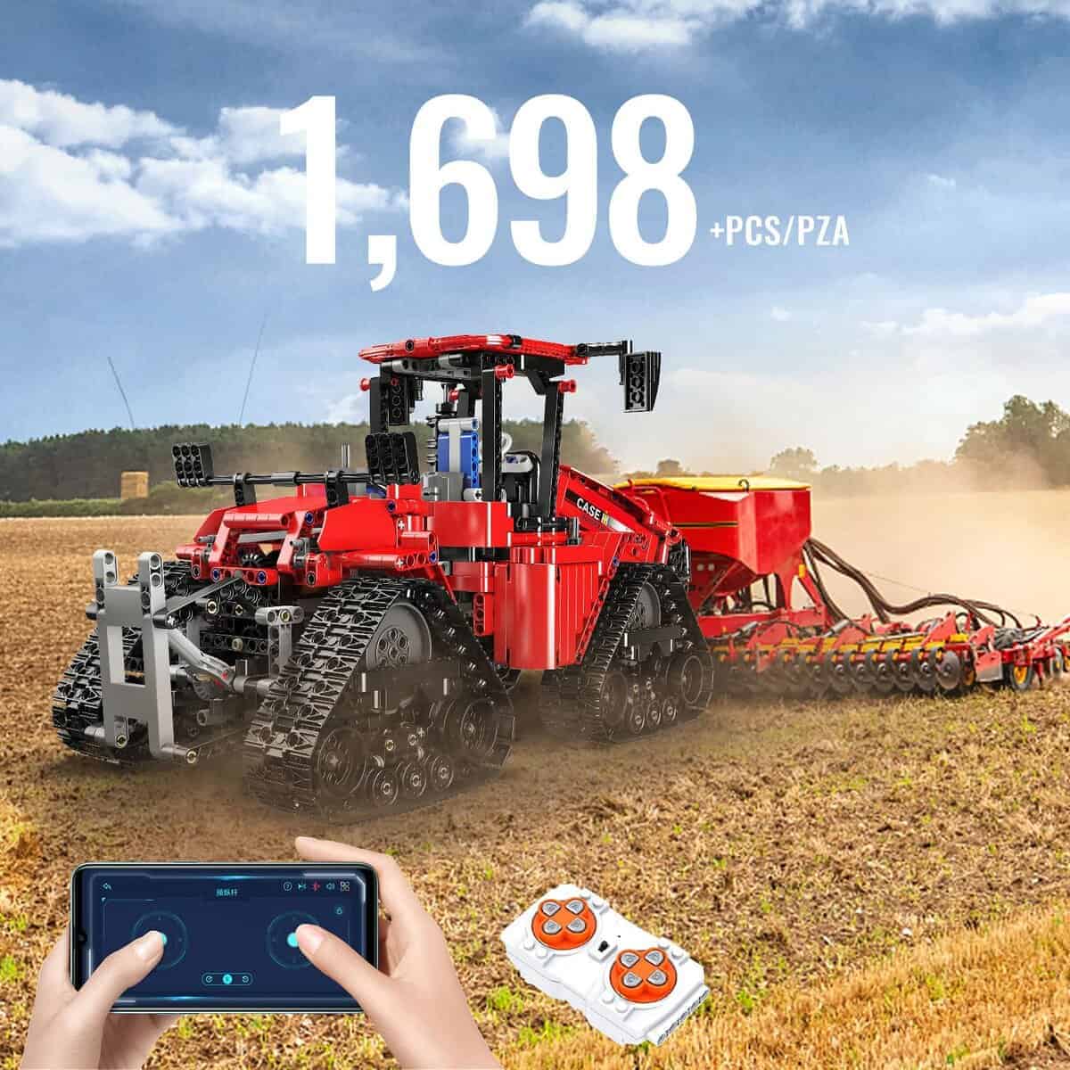 Mould King Tractor de Orugas Juguete de Construcción, 1698 - Imagen 3