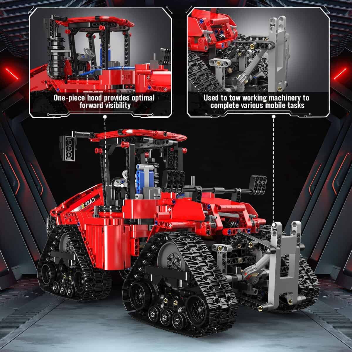 Mould King Tractor de Orugas Juguete de Construcción, 1698 - Imagen 4