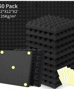 Focusound 50 Paquetes de Paneles de Espuma Acústica
